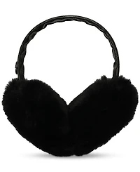 Michael Michael Kors Logo Charm Croc-Embossed Fuzzy Ear Warmers