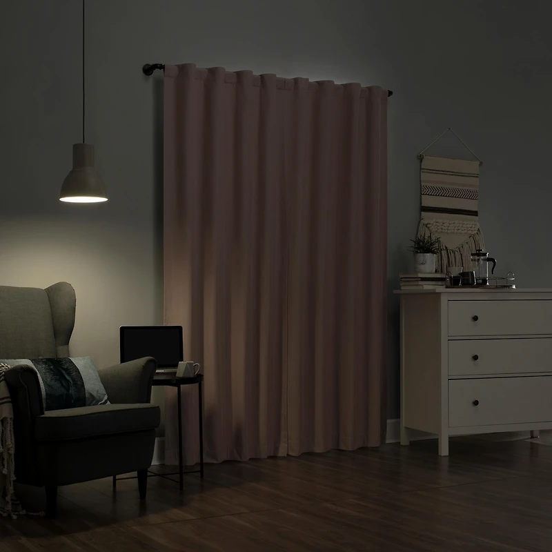 Cyrus Thermal 100% Blackout Back Tab Curtain Panel