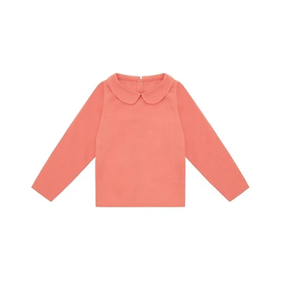 Vild House of Little Toddler Organic Woven Collared Shirt - Coral