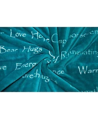 Chanasya Premium Sympathy Warm Hugs Gift Throw Blanket - for Positive Energy Love Support Comfort - Breast Cancer Chemo Get Well Purple Gift Blanket