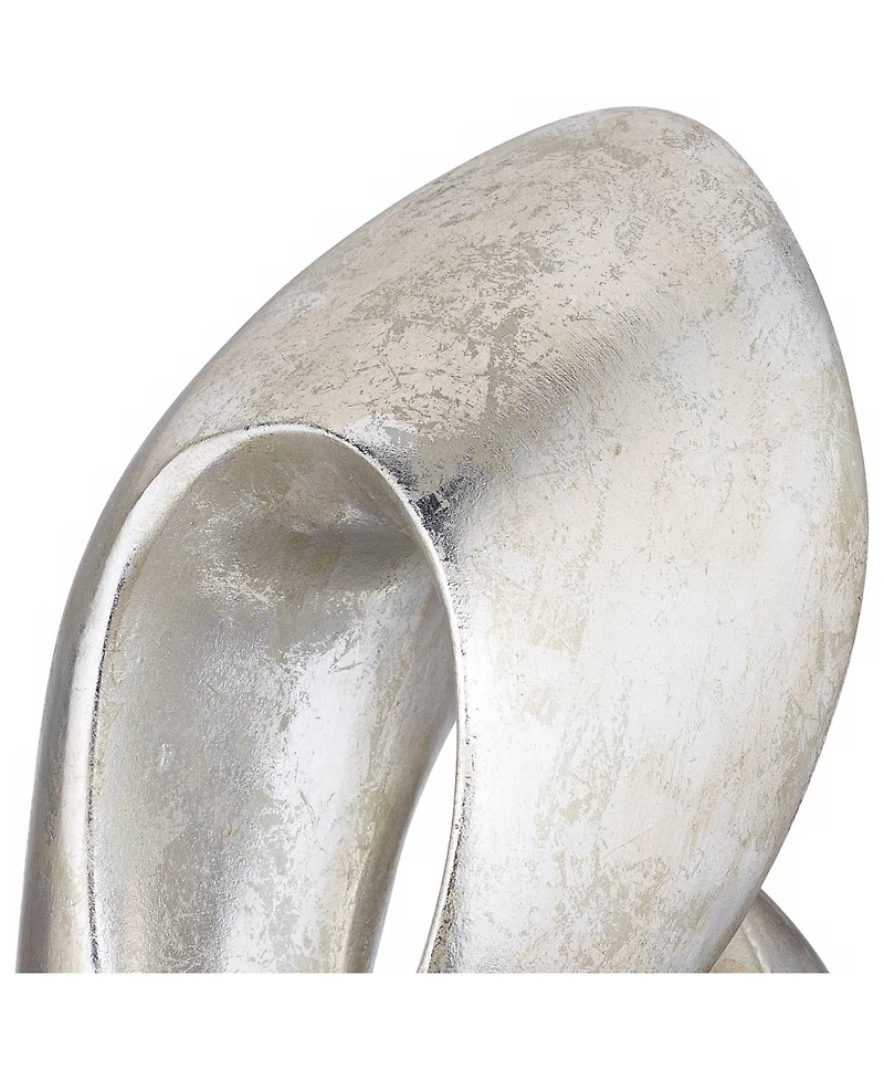 Studio 55D Open Infinity 24 1/2" High Silver Finish Modern Sculpture