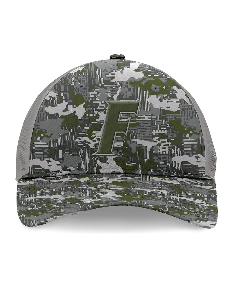 Top of the World Men's Gray Florida Gators Oht Military Appreciation Pledge Trucker Camo Adjustable Hat