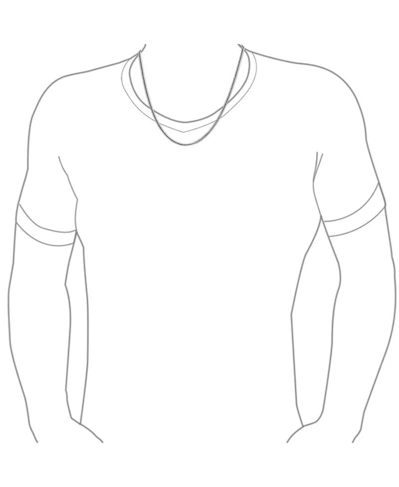 Bling Jewelry 3MM Sterling Silver Snake Chain Necklace 8-Sided Made in Italy