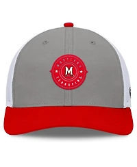 Top of the World Men's Gray/Red Maryland Terrapins Rob Trucker Adjustable Hat
