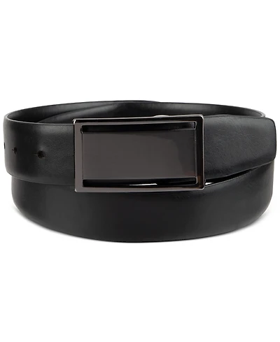 Alfani Men's Reversible Cut-Out Plaque Belt, Created for Macy's