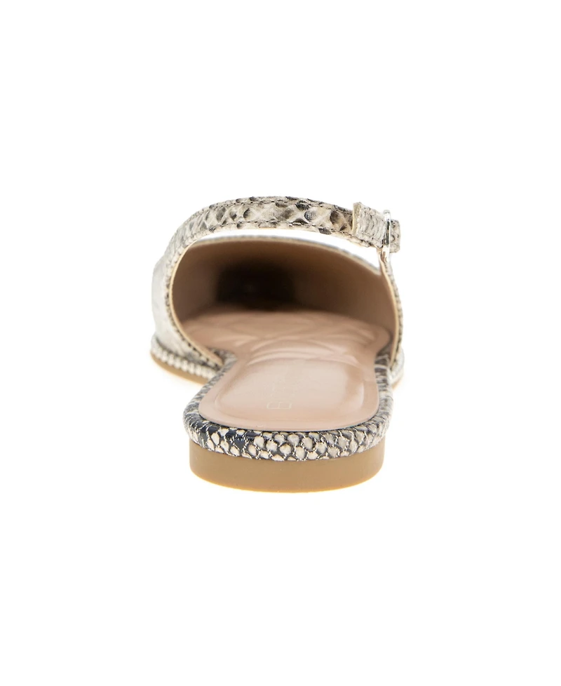 BCBGeneration Women's Valerie Studded Slingback Pointed-Toe Flats