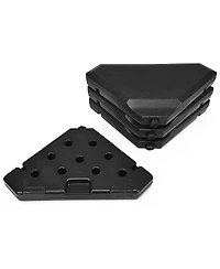 Givimo 4 Pieces 195 lbs Patio Cantilever Offset Umbrella Base Weight Sand
