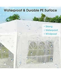 Givimo 10 x 30 Feet Outdoor Canopy Tent with 6 Removable Sidewalls and 2 Doorways