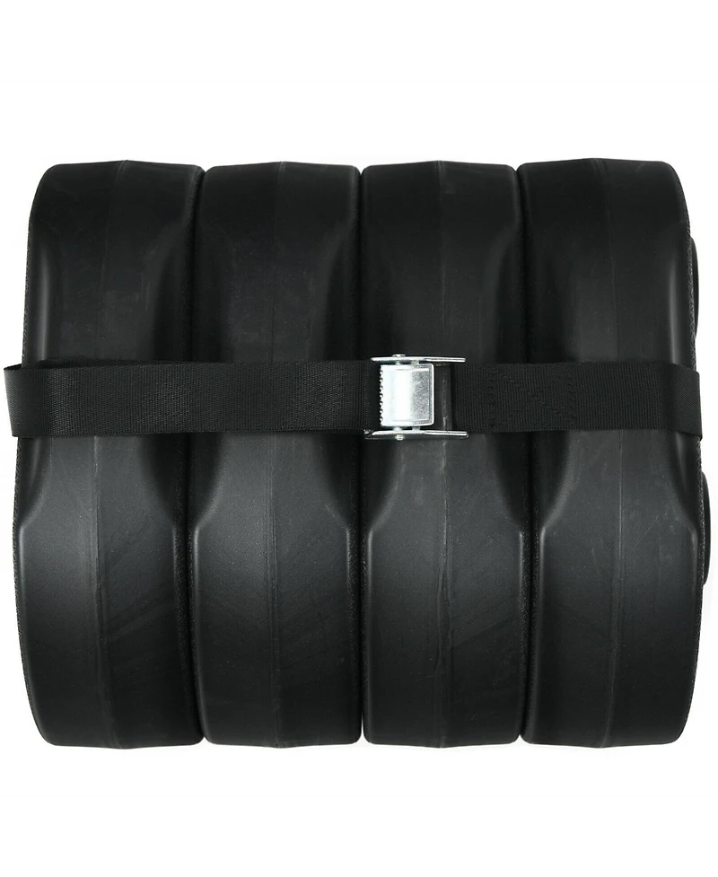 Givimo 4 Pieces 20Lbs Water Filled Weight Plates for Shade Umbrella