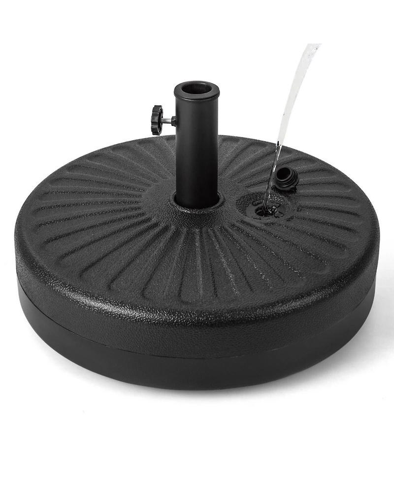 Givimo 20 Inch Fillable Heavy-Duty Round Umbrella Base Stand