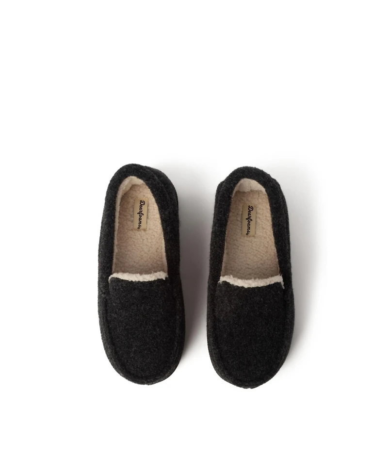 Dearfoams Girls Amari Moccasin House Shoe Slipper