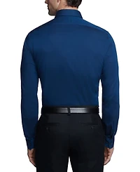 Calvin Klein Steel Men's Slim-Fit Non-Iron Herringbone Dress Shirt