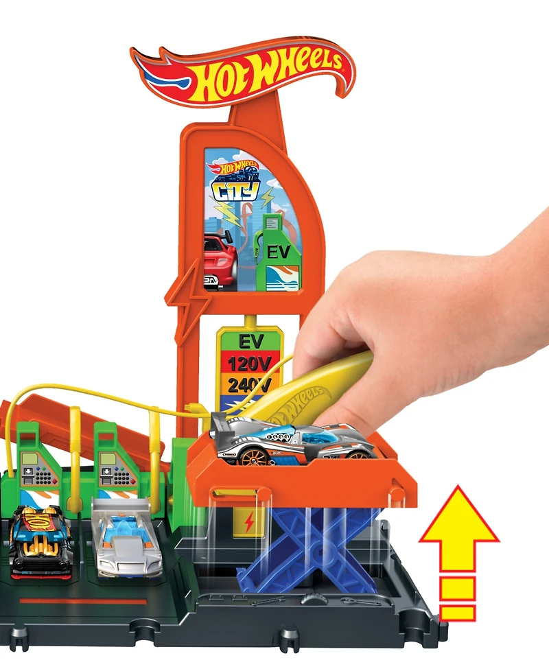 Hot Wheels City Super Recharge Fuel Station Toy Car