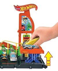 Hot Wheels City Super Recharge Fuel Station Toy Car
