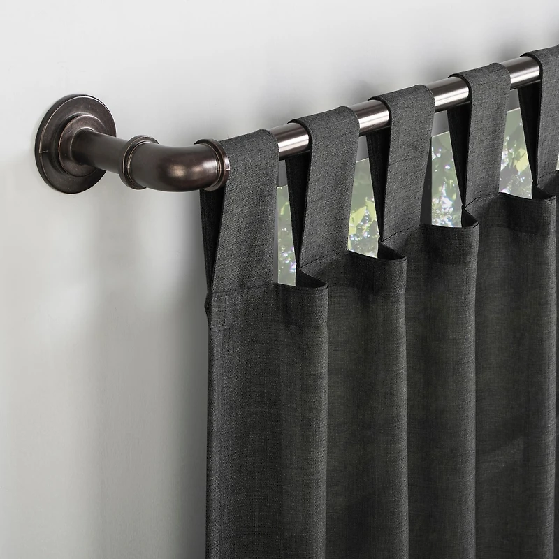 Clifford Heathered Texture Semi-Sheer Tab Top Curtain Panel