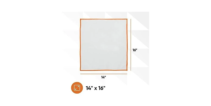 Superio Microfiber Glass, Window, and Mirror Cleaning Cloth 14"x16"
