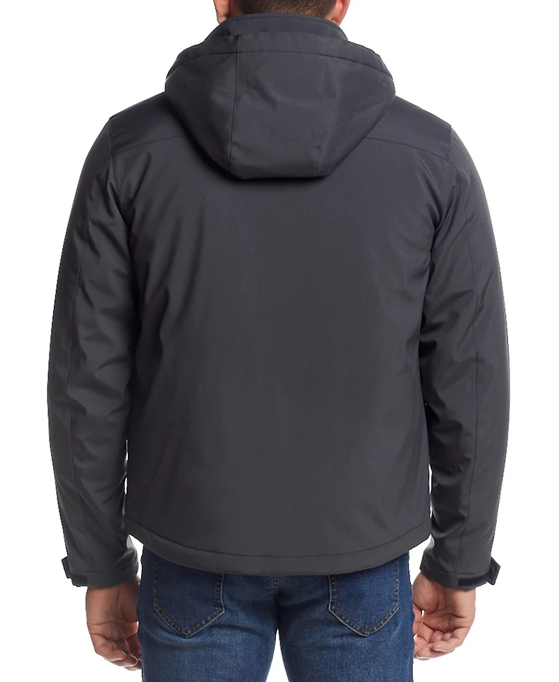 Weatherproof Men's Flex Tech Hooded Shirt Jacket