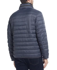 Weatherproof Men's Packable Neck Pillow Zip-Front Quilted Jacket