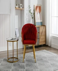 Streamdale Furniture Modern Woven Casual Chairs with Optional Pillows (Red)
