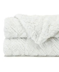 Chanasya Premium Soft Cloud Faux Fur Throw Blanket - Plush, Sherpa & Minky 50" x 65” Orange