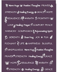 Chanasya Premium Healing Thoughts Prayer Comfort Hugs Sympathy Gift Message Throw Blanket