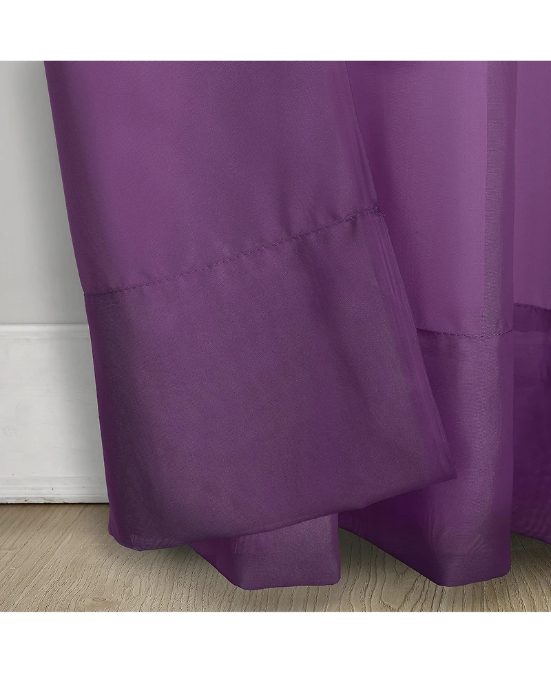Calypso Sheer Voile Rod Pocket Curtain Panel