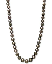 Belle de Mer Cultured Tahitian Pearl (8-11mm) Strand 17.5" Necklace in 14k White Gold