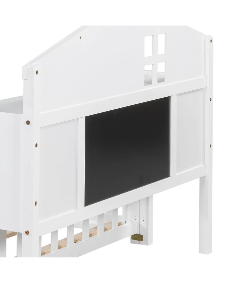 Versatile Floor Beds for Kids: Bookcases, Blackboards, & Storage