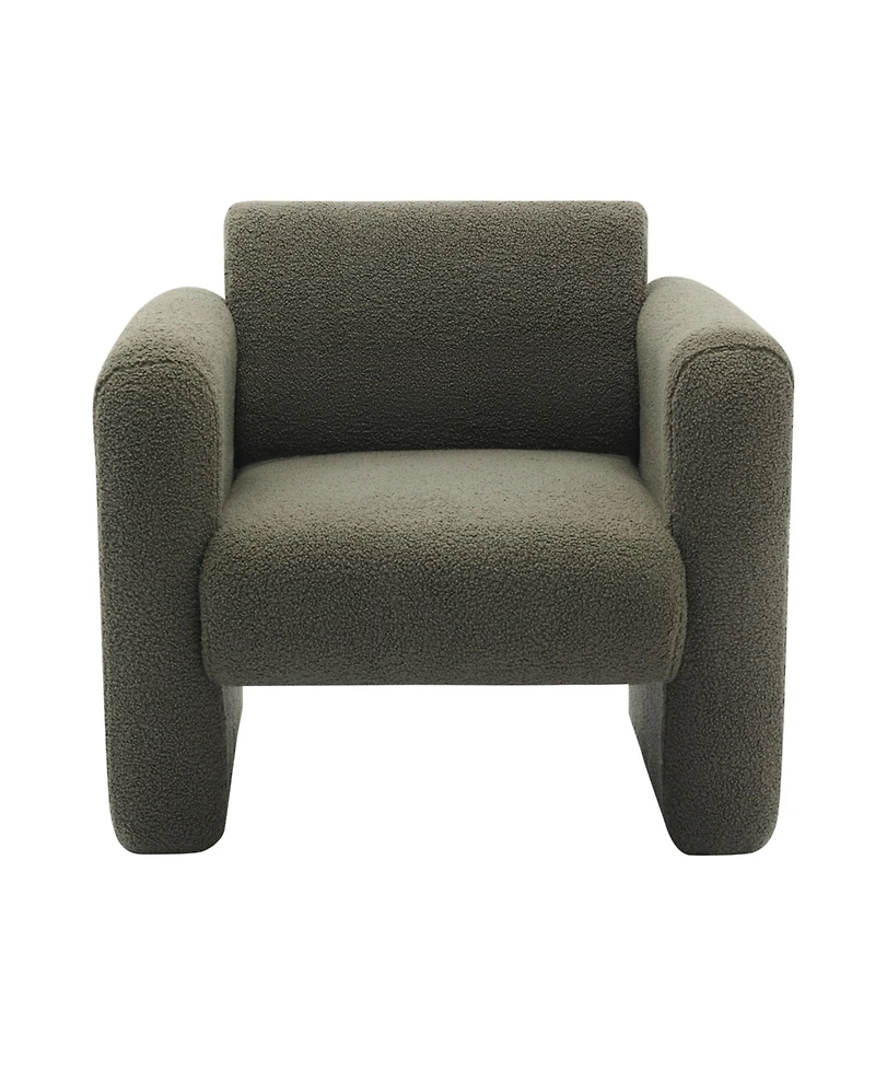Streamdale Furniture Lambskin Sherpa Accent Armchair for Comfort