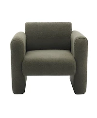 Streamdale Furniture Lambskin Sherpa Accent Armchair for Comfort