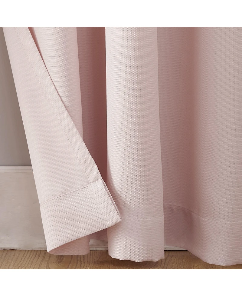 Valerie Heathered Texture Semi-Sheer Grommet Curtain Panel