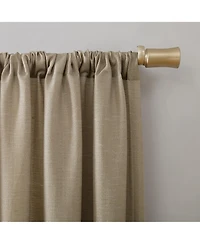 Amalfi Linen Blend Textured Semi-Sheer Rod Pocket Curtain Panel