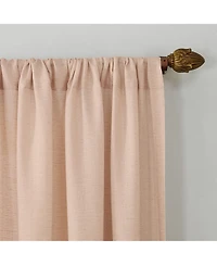 Amalfi Linen Blend Textured Semi-Sheer Rod Pocket Curtain Panel