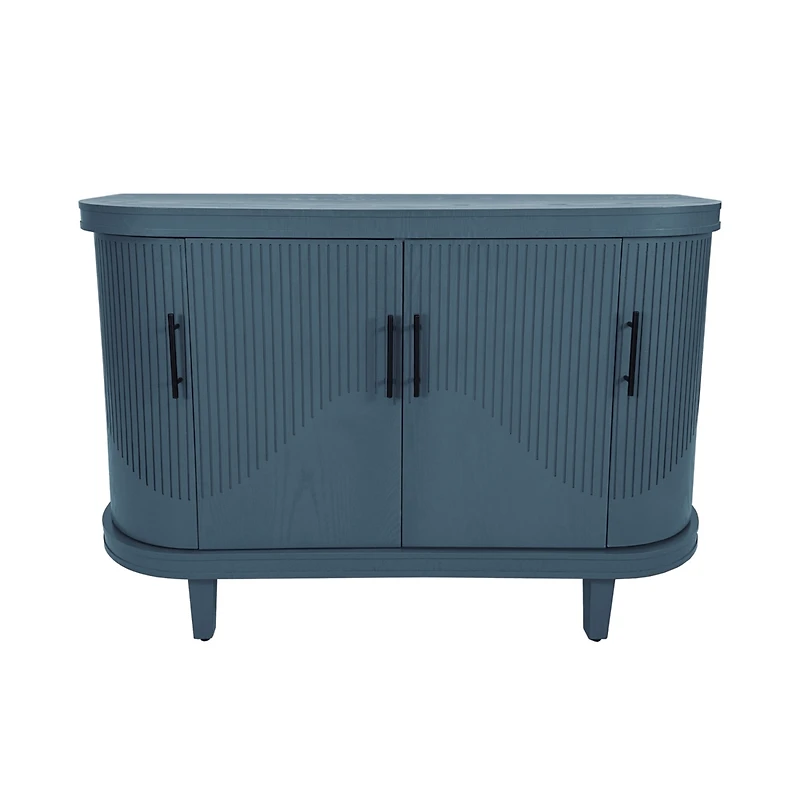 Streamdale Furniture Modern Curved Cabinet with Storage