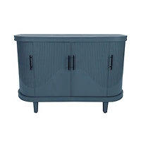 Streamdale Furniture Modern Curved Cabinet with Storage