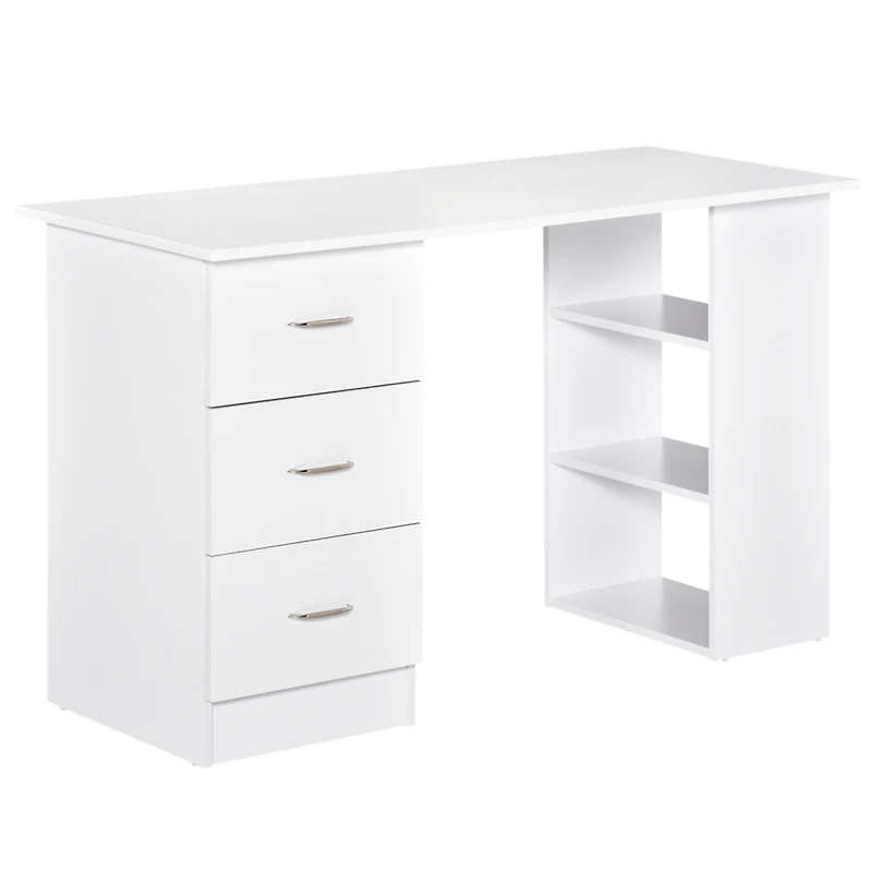 47" Modern Home Office Desk with Bookcase and Storage