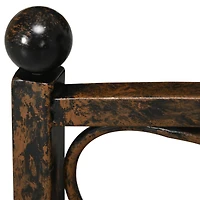 Decorative Metal Garden Bridge with Safety Rails