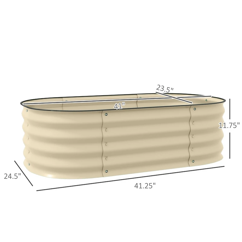 Galvanized Raised Garden Bed, Metal Planter Box