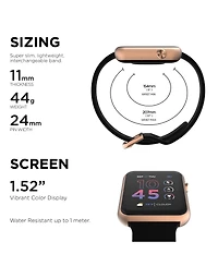 iTouch Air 4 Unisex Silicone Strap Smartwatch 41mm