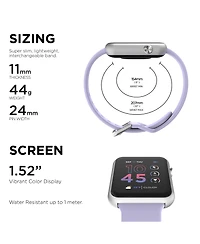 iTouch Air 4 Unisex Silicone Strap Smartwatch 41mm
