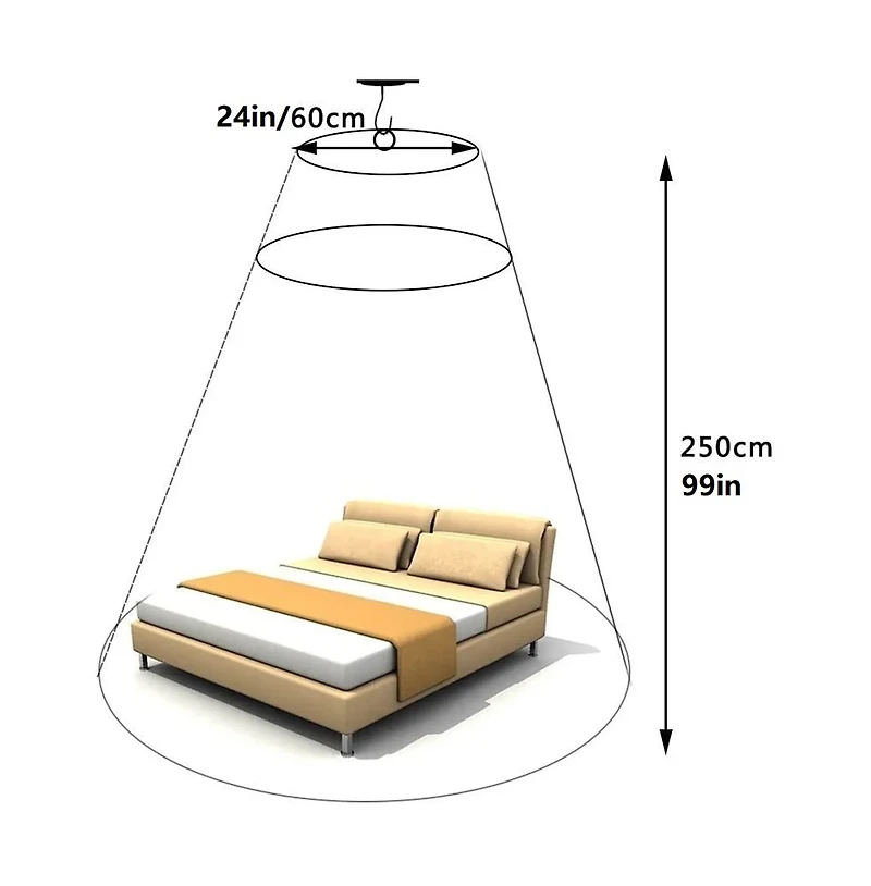 Cowin Universal Dome Mosquito Mesh Net Hanging Bed Canopy
