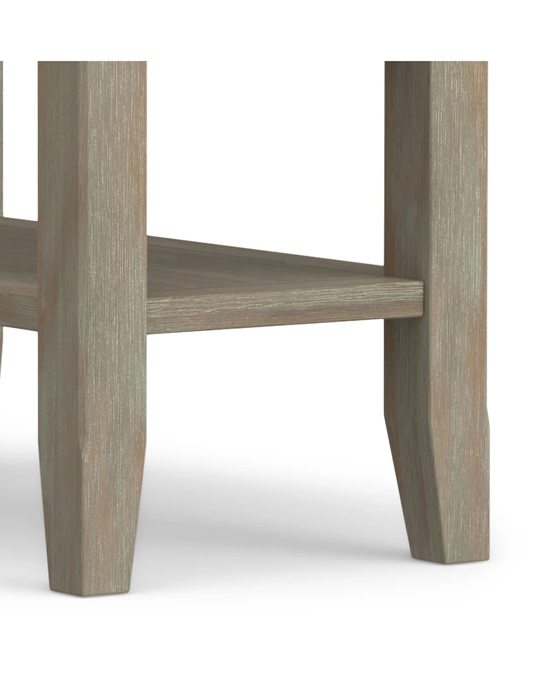 Simpli Home Acadian Solid Wood Narrow Side Table