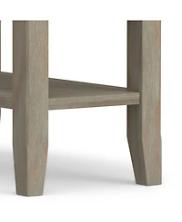 Simpli Home Acadian Solid Wood Narrow Side Table