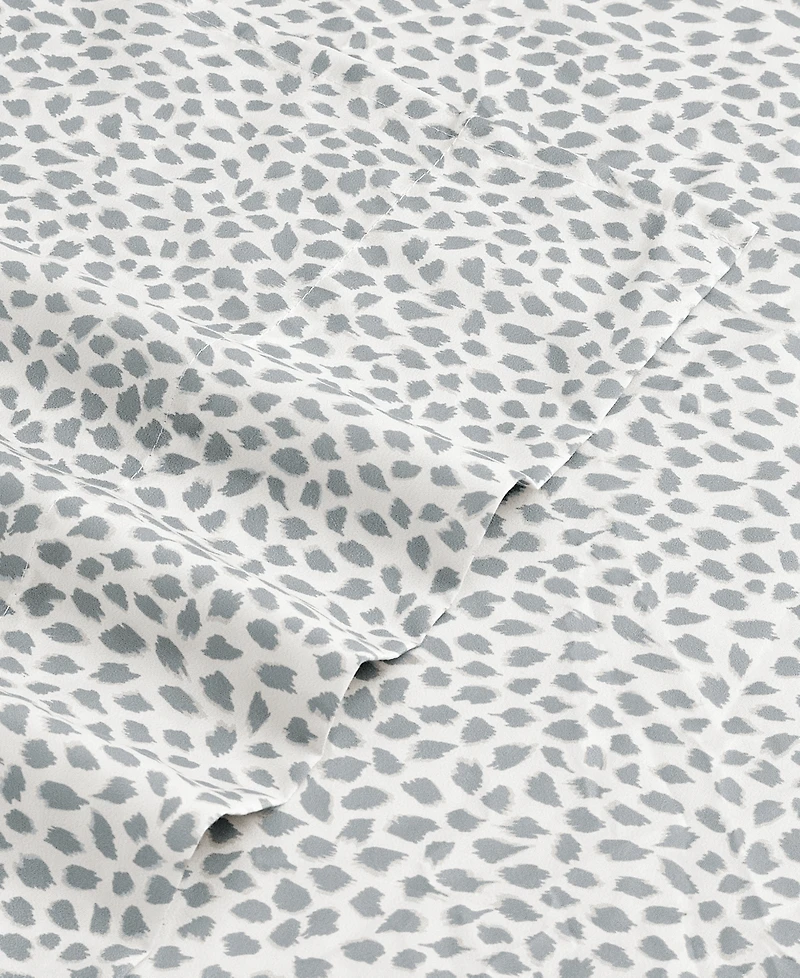 Sunham Microfiber Easy Care Printed -Pc. Sheet Set