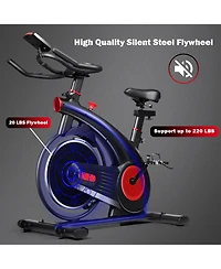 Vebreda Stationary Exercise Bike Silent Belt with 20LBS Flywheel