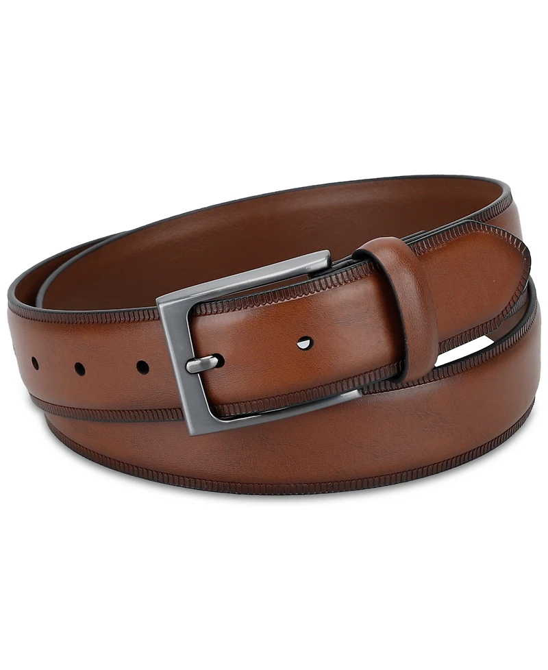 Alfani Men's Embossed Edge Belt, Created for Macy's