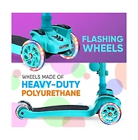 Hurtle Kids Scooter - Child Toddler Kick Scooter Toy with Foldable Seat