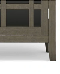 Simpli Home Bedford Solid Wood Medium Storage Cabinet