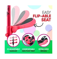 Hurtle Kids Scooter - Child Toddler Kick Scooter Toy with Foldable Seat