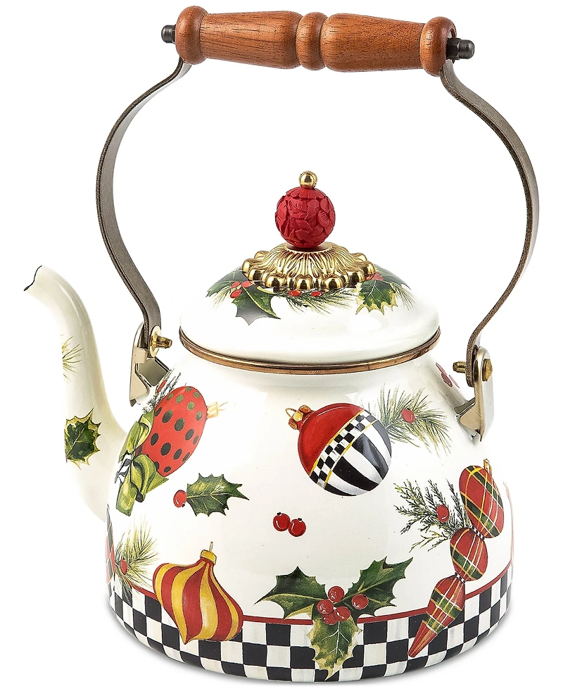 MacKenzie-Childs Deck the Halls 2-Qt. Tea Kettle